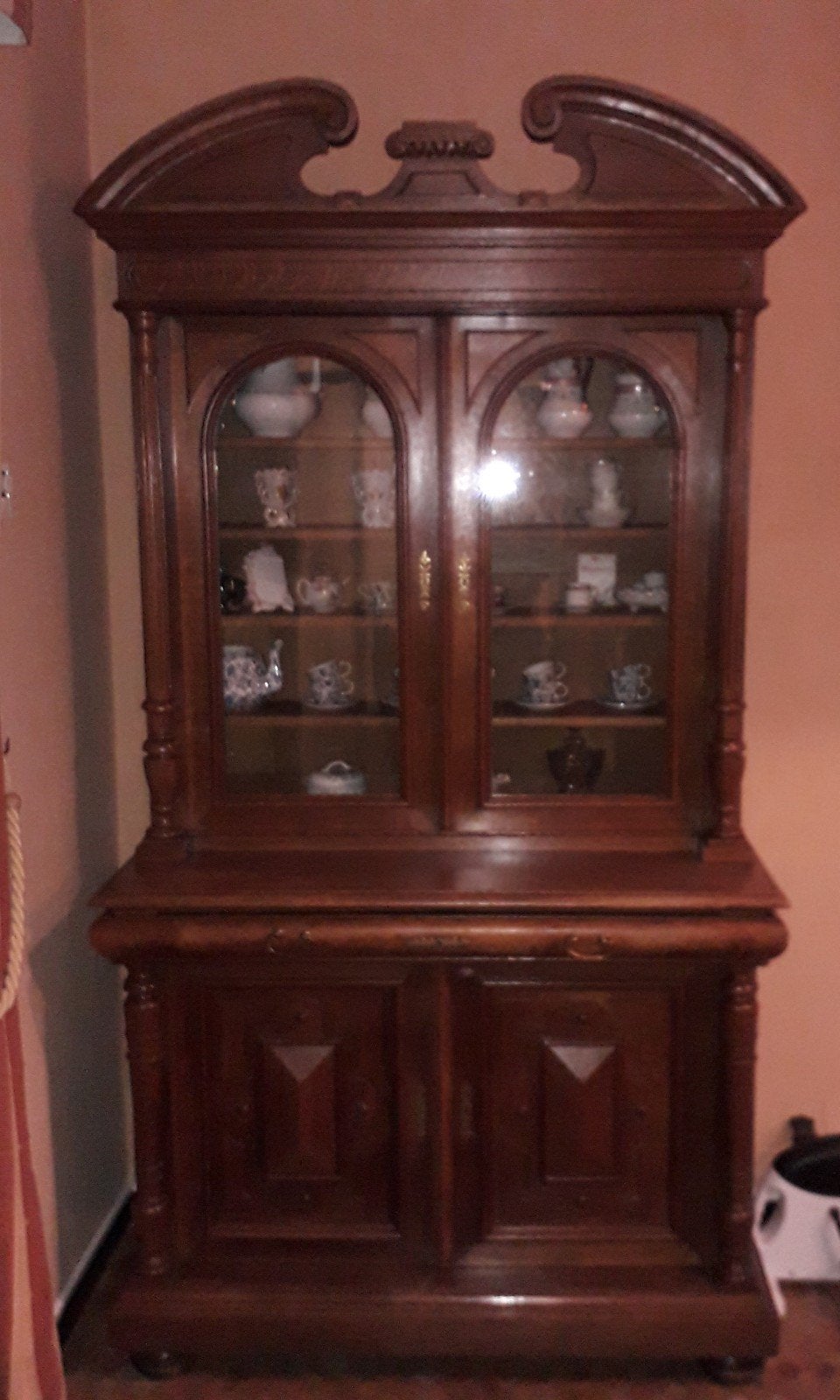 Vaisselier buffet vitrine 2 corps, Maison & Meubles, Enlèvement