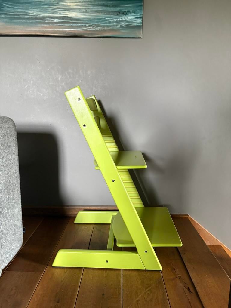Tripp Trapp groen (nieuw model), Kinderen en Baby's, Ophalen, Gebruikt, Meegroeistoel