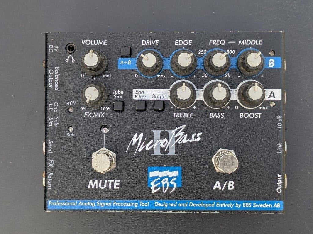 EBS MicroBass II bass preamp / D.I. box, Muziek en Instrumenten, Ophalen of Verzenden, Gebruikt, Overige typen