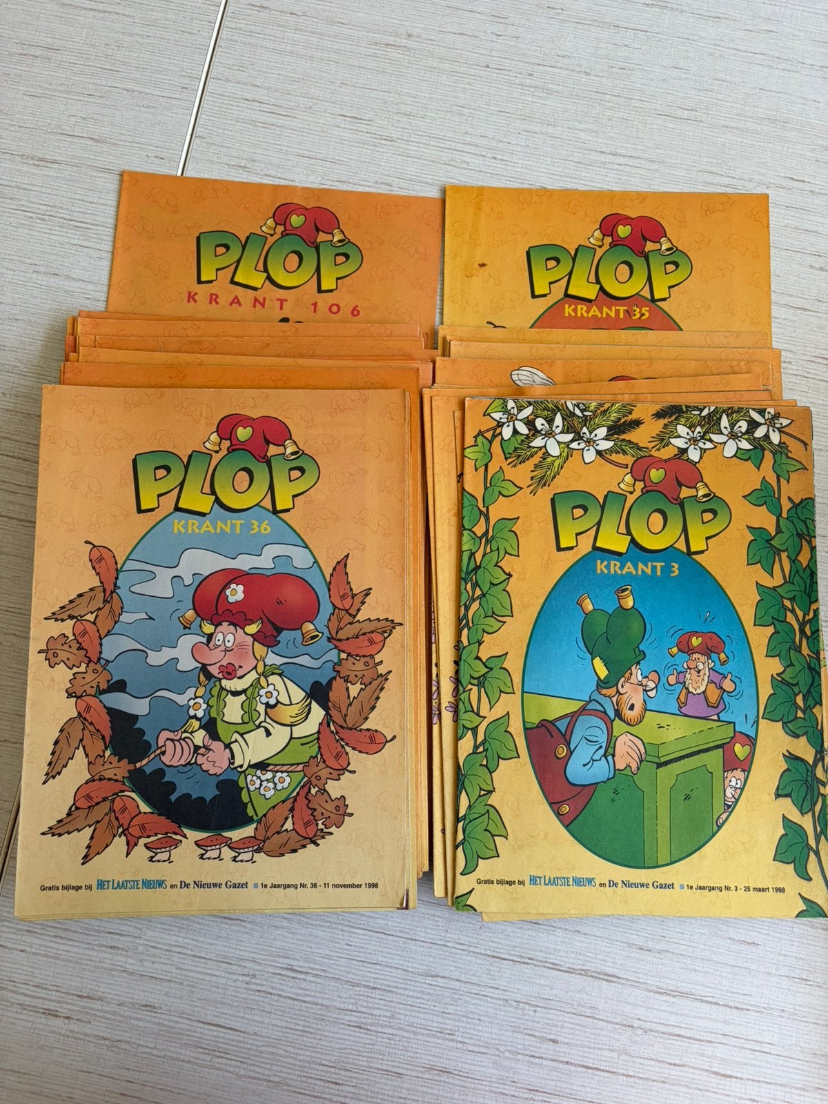 Plop kranten, Ophalen, Gelezen