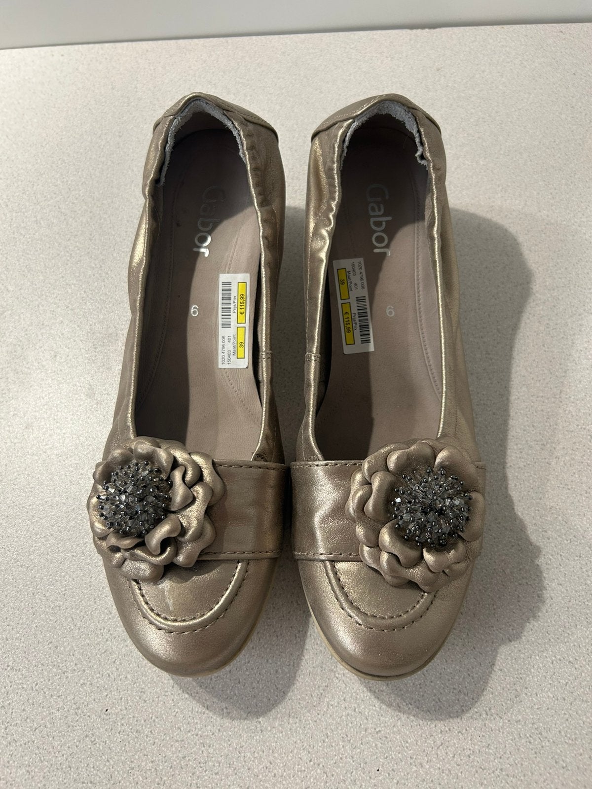 Ballerines or metalic -  Gabor, Neuf, Enlèvement ou Envoi, Chaussures, Fille