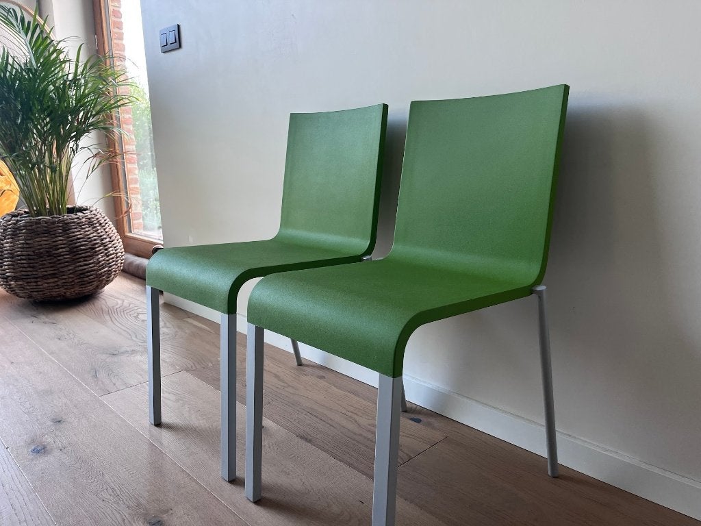 2 Vitra 03 design stoelen Maarten Van Severen - Nieuwstaat, Ophalen, Twee, Overige kleuren, Zo goed als nieuw