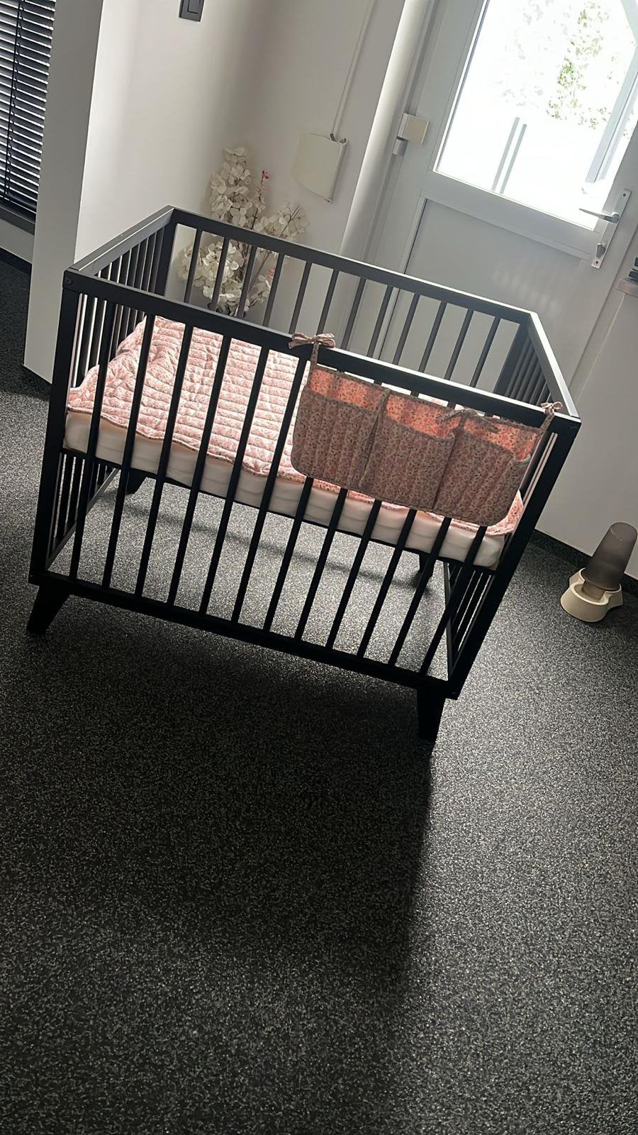 Parc pour bébés + matelas, Enlèvement, Utilisé, Rectangulaire, Réglable en hauteur