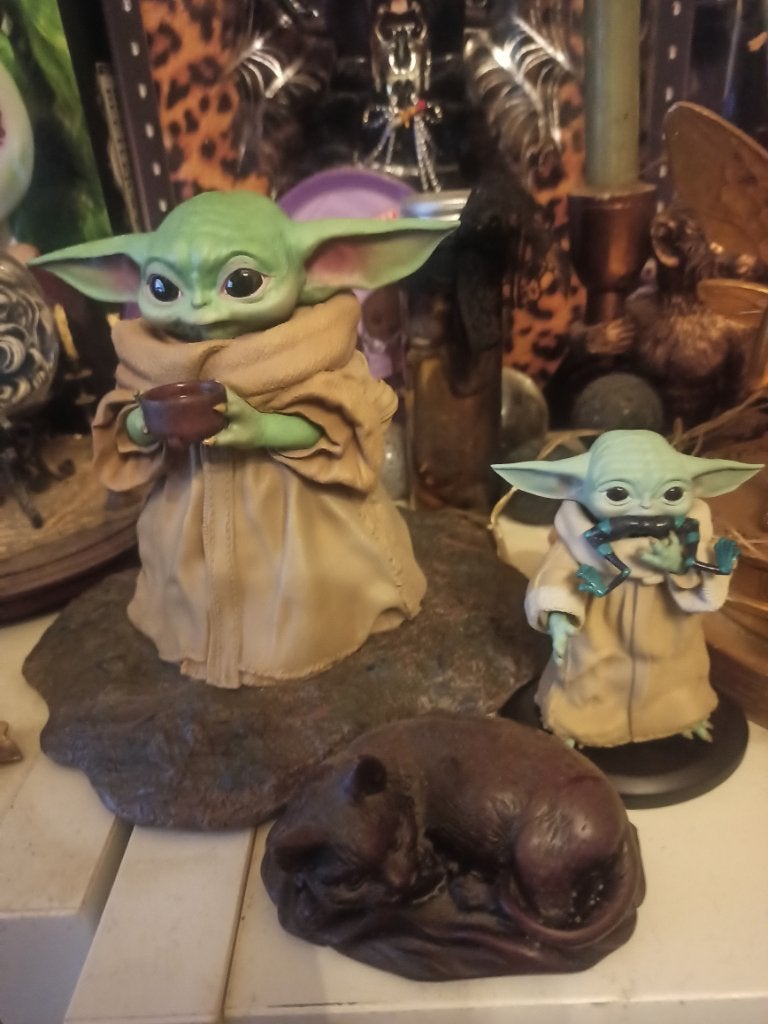Star wars Mandalorian Grogu, Collections, Enlèvement, Comme neuf, Statue ou Buste