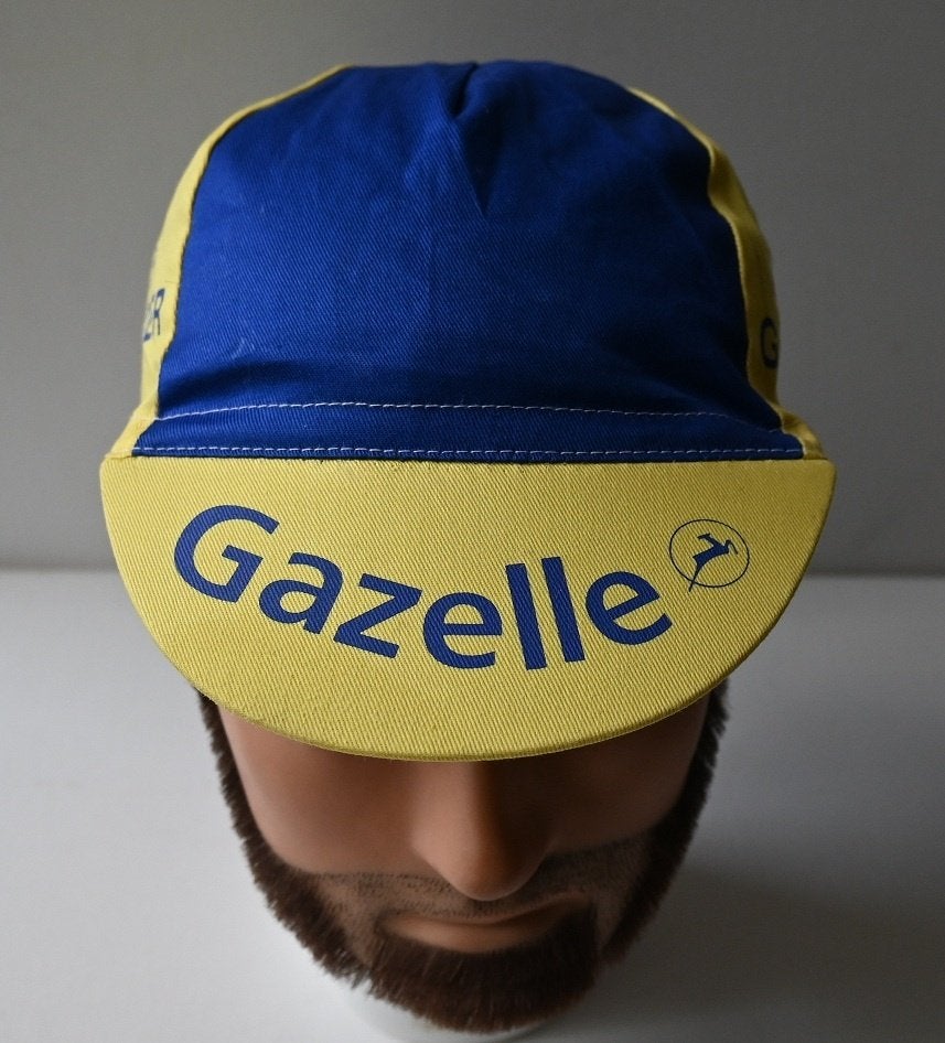 La casquette de cyclisme Gazelle/Gazelle continue., Collections, Articles de Sport & Football, Comme neuf, Casquette ou Bonnet