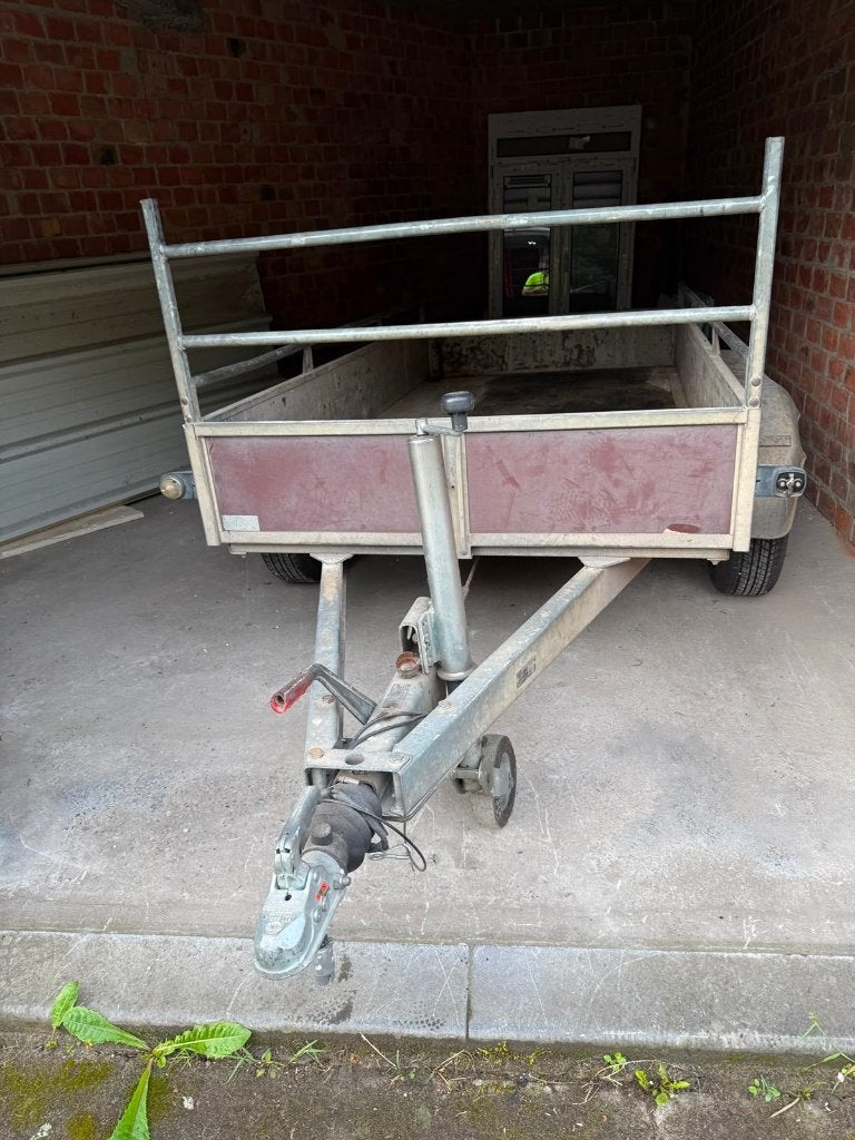 Saris dubbelas geremde aanhangwagen 130x250   2000Kg., Auto diversen, Aanhangers en Bagagewagens, Ophalen, Gebruikt
