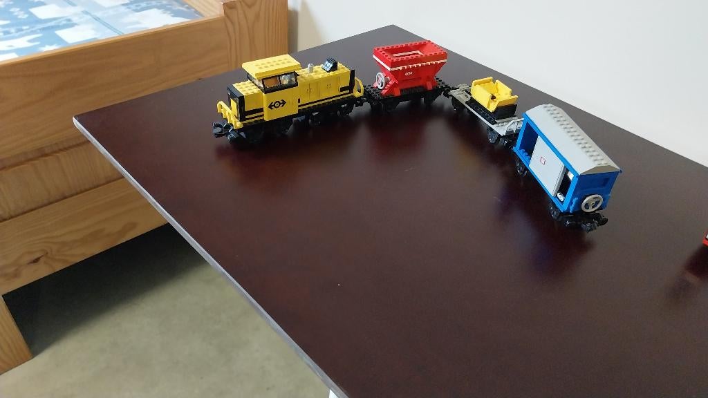 aangepast : lego goederentrein uit de jaren 90 / nr 4564, Enlèvement, Comme neuf, Ensemble complet, Lego