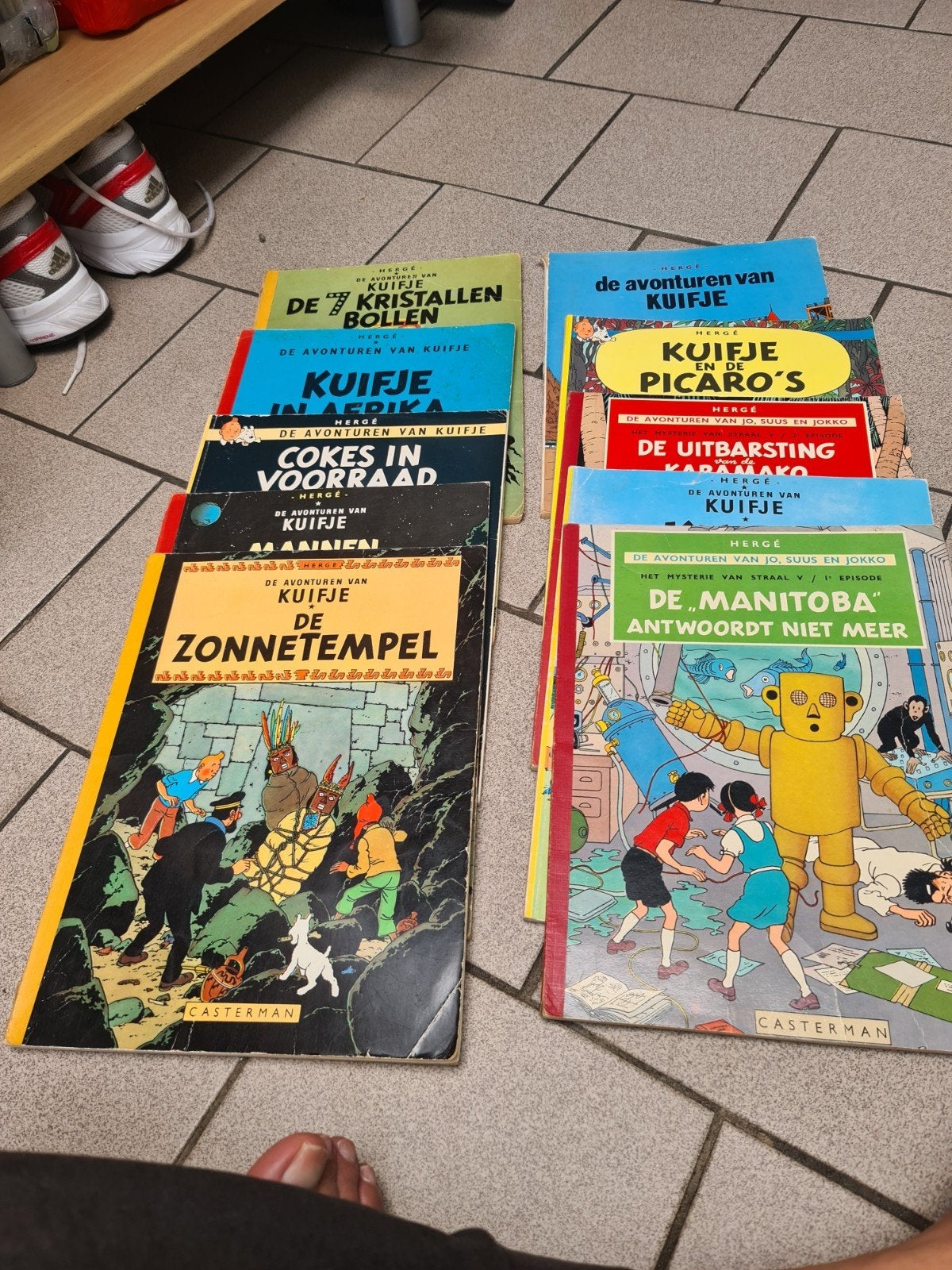Kuifje, Boeken, Ophalen