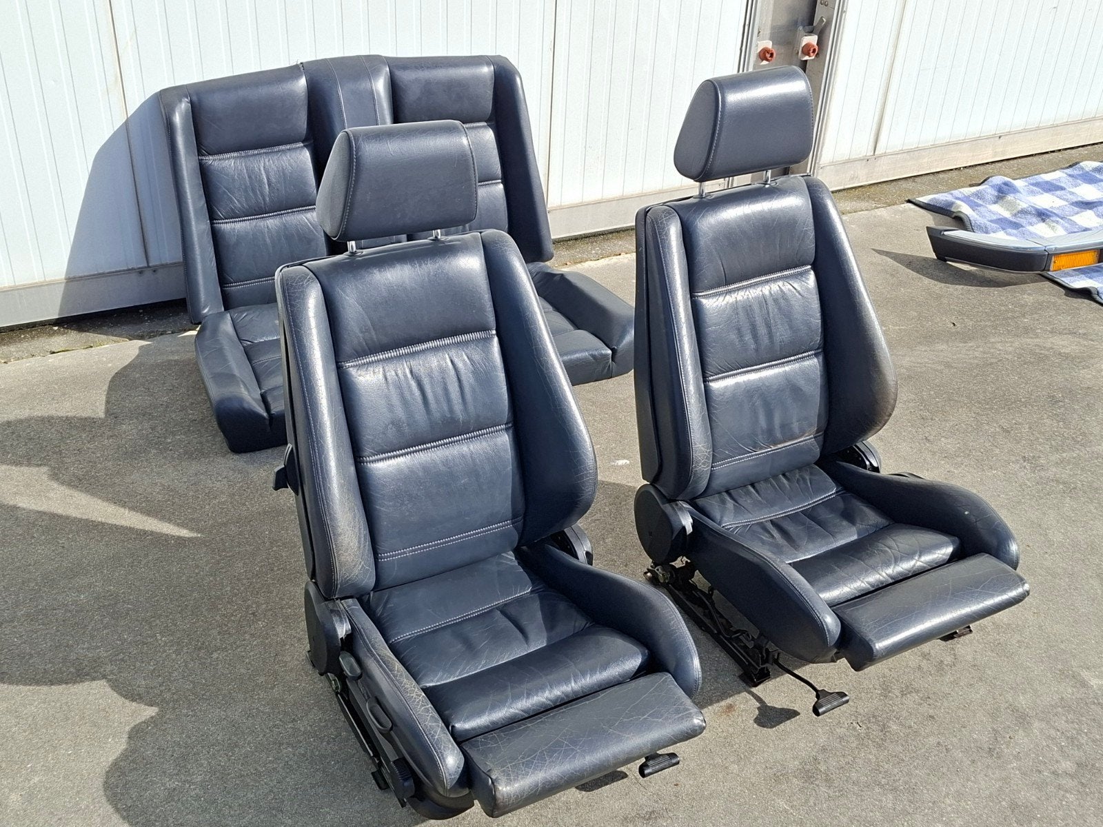 BMW e30 cabrio sportstoelen/ interieur / achterbank, Auto-onderdelen, Ophalen, Gebruikt, BMW
