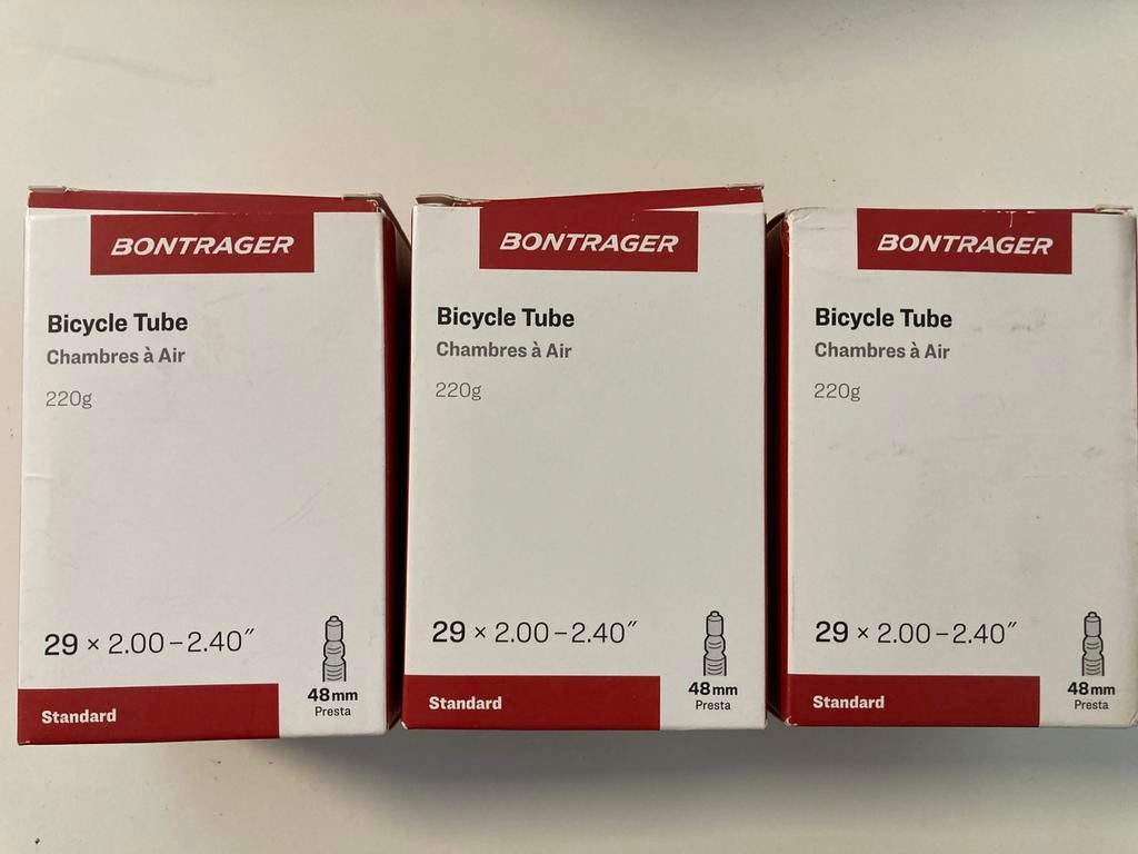 3 nieuwe Bontrager 29" presta tubes, Ophalen of Verzenden, Zo goed als nieuw