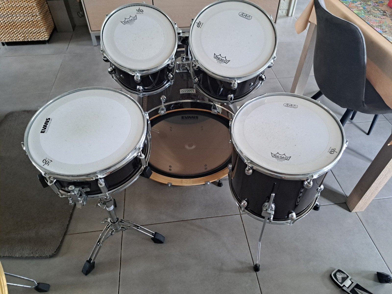 Shellset Vogue en hardware, Muziek en Instrumenten, Drumstellen en Slagwerk, Ophalen, Gebruikt, Overige merken