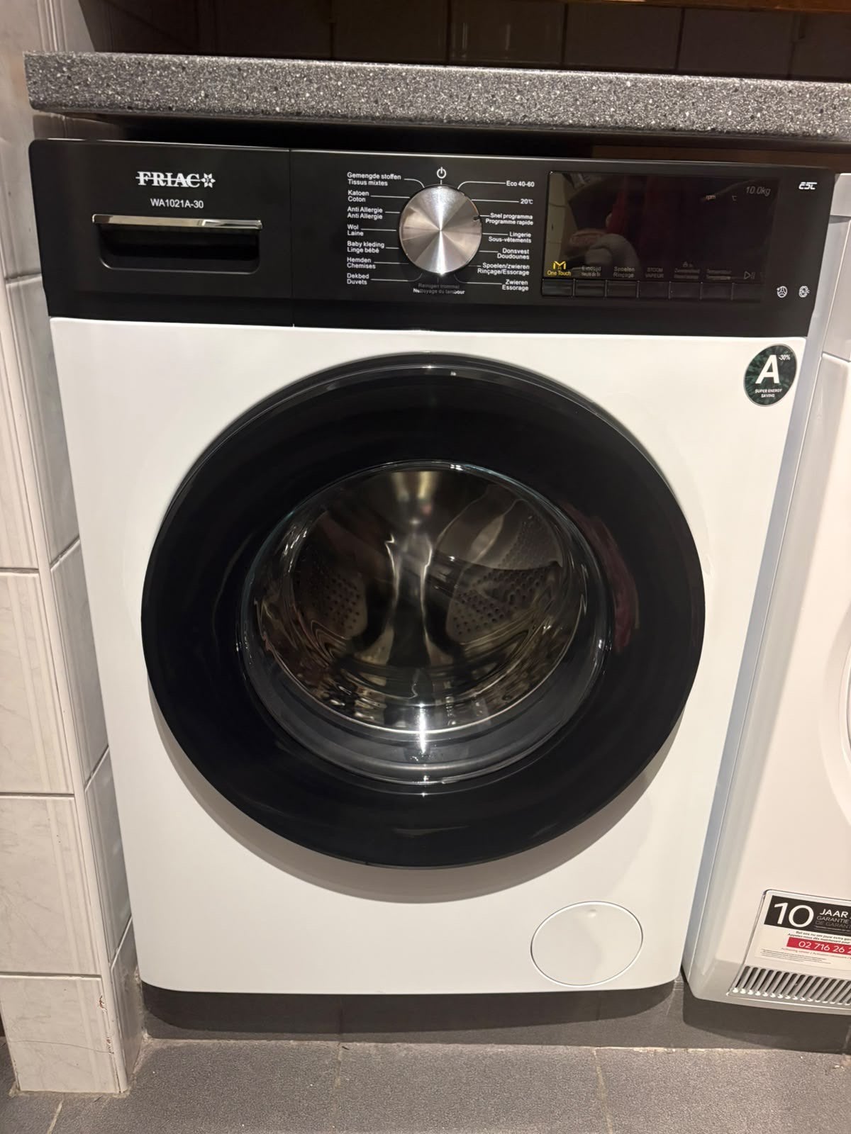 Friac wasmachine te koop NIEUW, 10 kg ou plus, Enlèvement, Neuf, Classe énergétique A ou plus économe