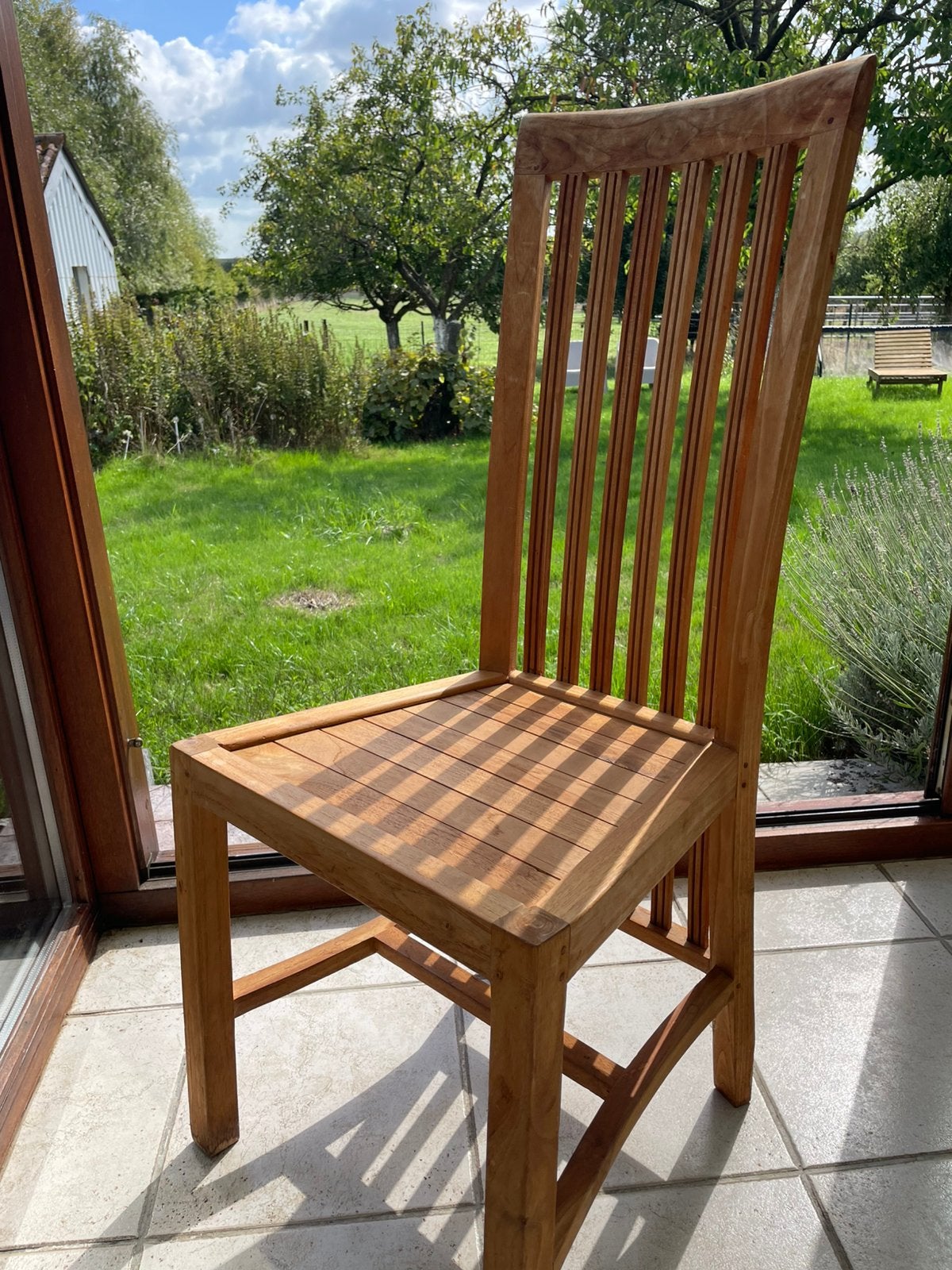 8 chaises en teck, Enlèvement, Comme neuf