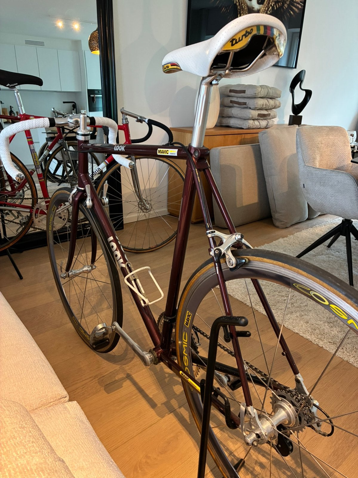Fiets look, Ophalen