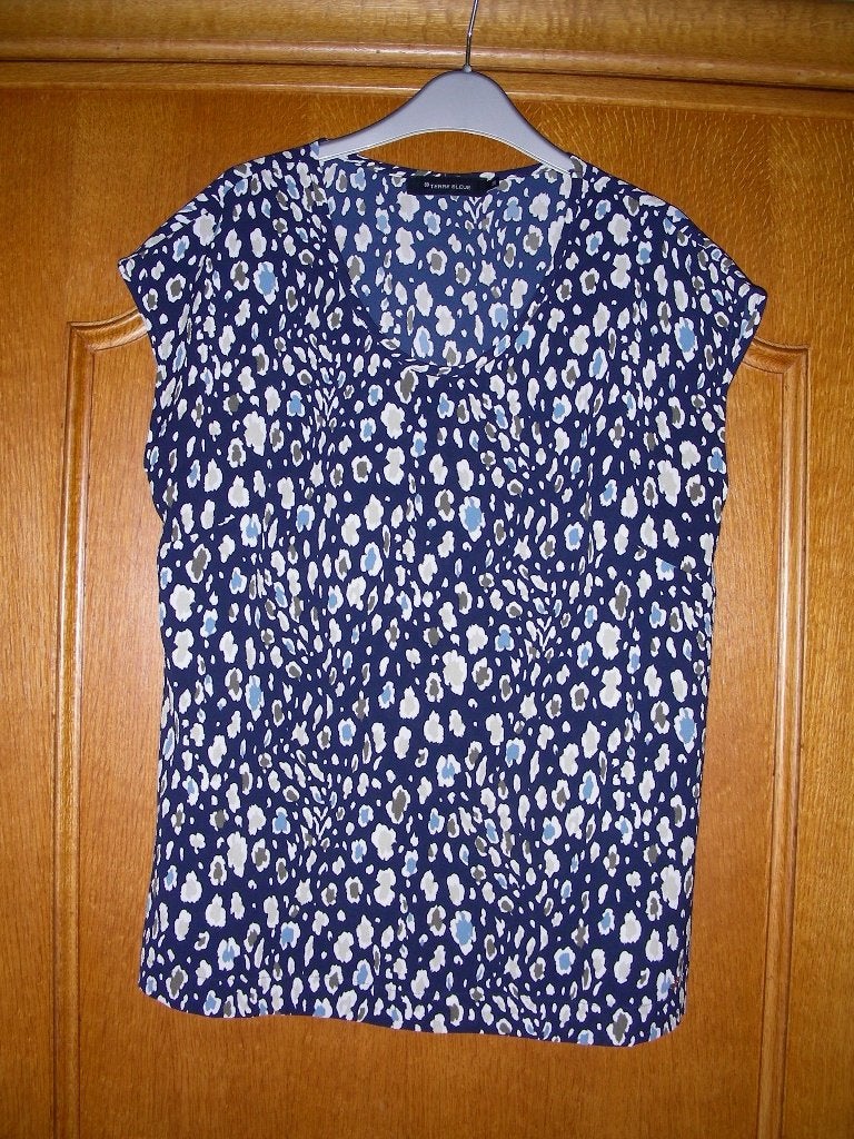 Zomerbloesje met V-hals, Terre Bleue, maat 36, Ophalen of Verzenden, Zo goed als nieuw, Maat 36 (S), Terre Bleue