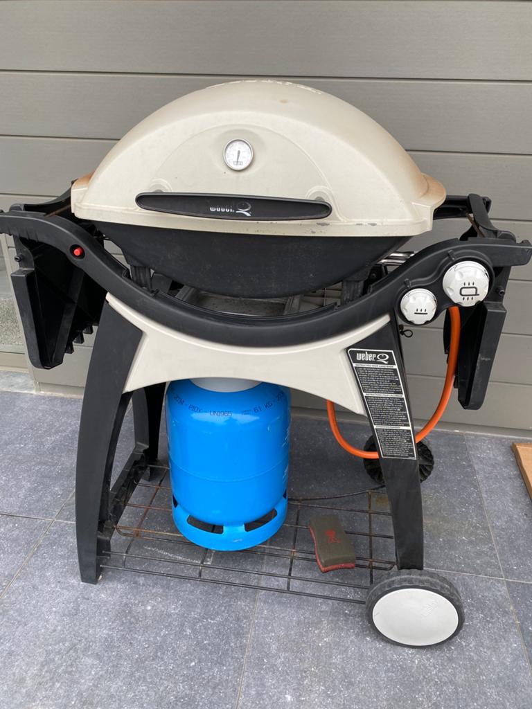 Weber Q300, Tuin en Terras, Gasbarbecues, Ophalen, Gebruikt