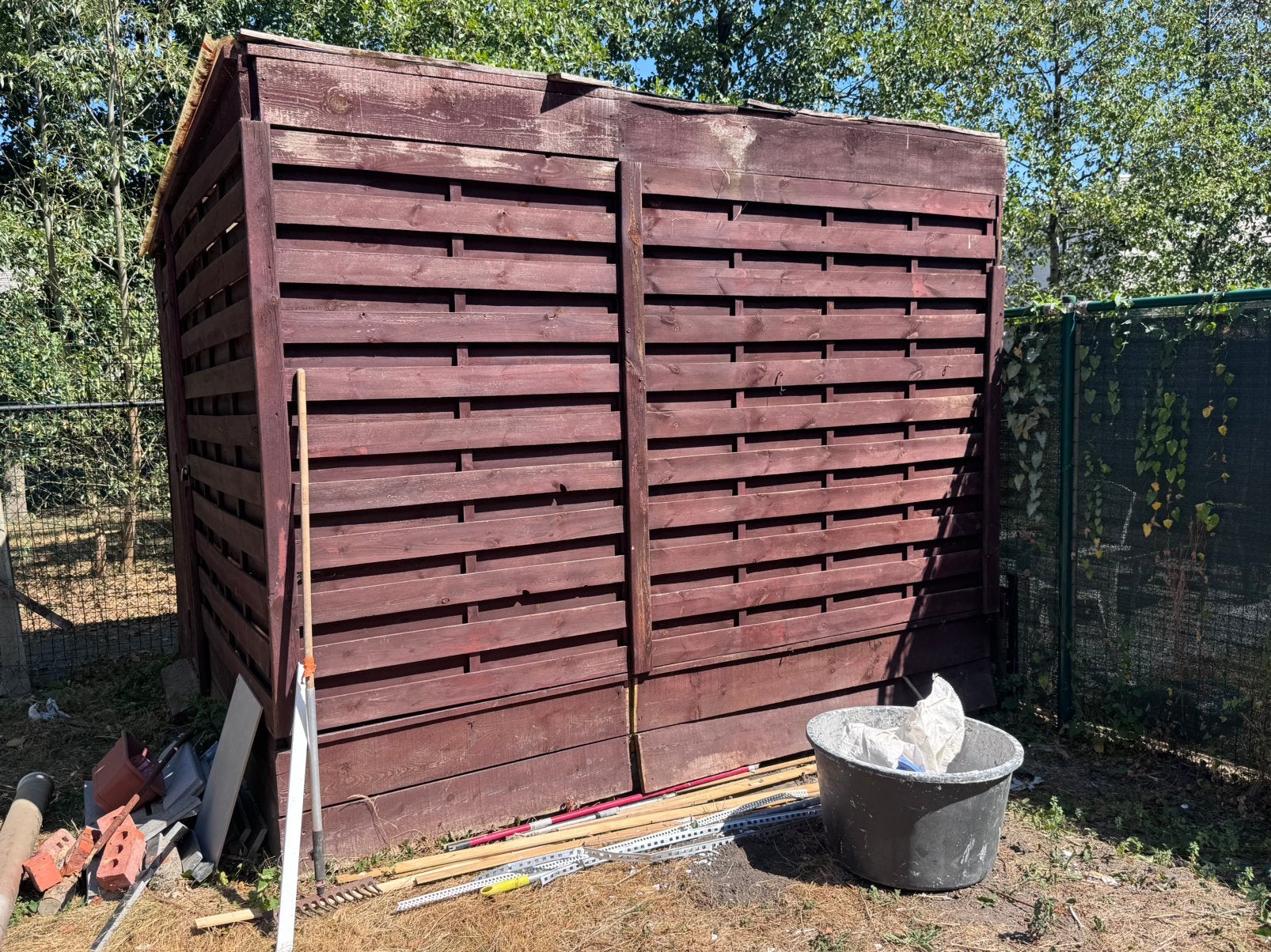 Tuinhuis, Tuin en Terras, Schuttingen, Ophalen, Zo goed als nieuw