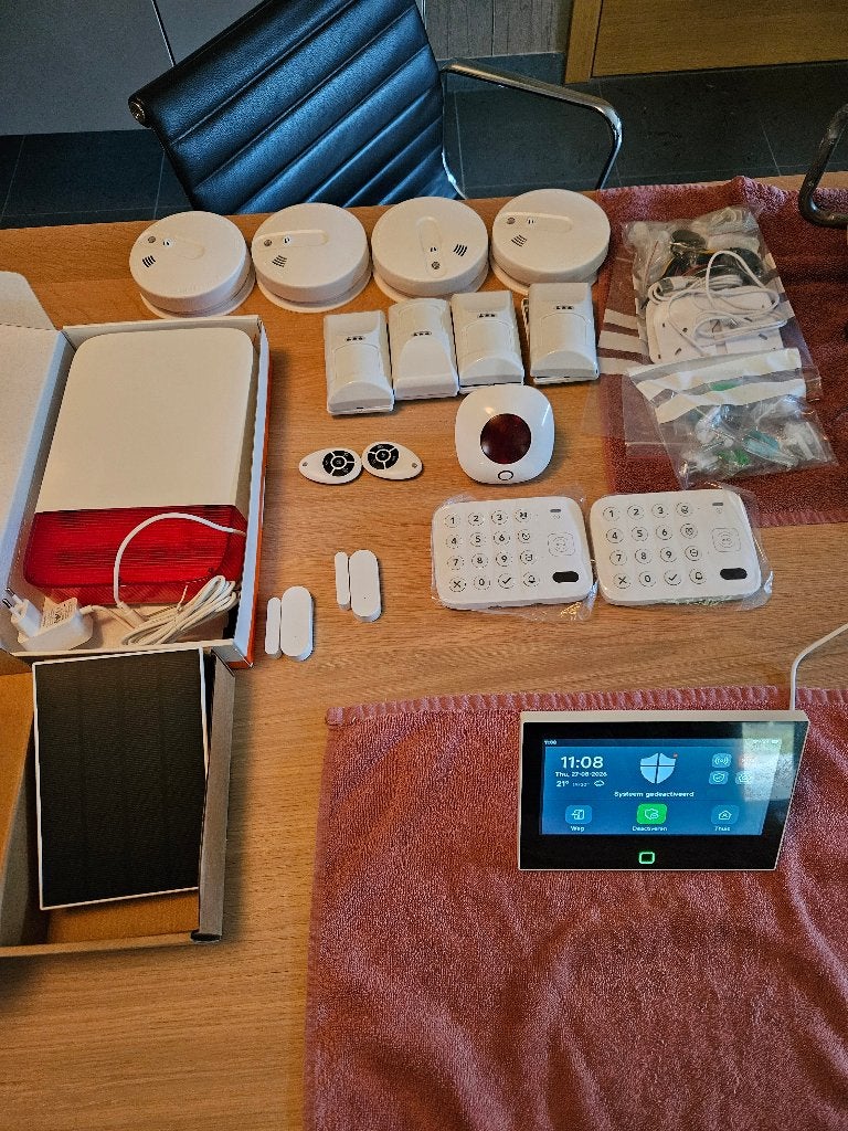 Draadloos Alarmsysteem met WiFi & 4G, Doe-het-zelf en Bouw, Alarmsystemen, Draadloos, Nieuw, Ophalen of Verzenden, Compleet systeem