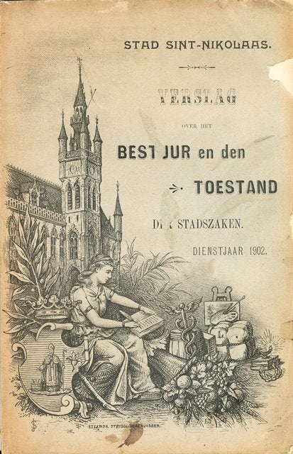 (g114) Stad Sint Nikolaas / Sint Niklaas, 1903, Ophalen of Verzenden, Gelezen