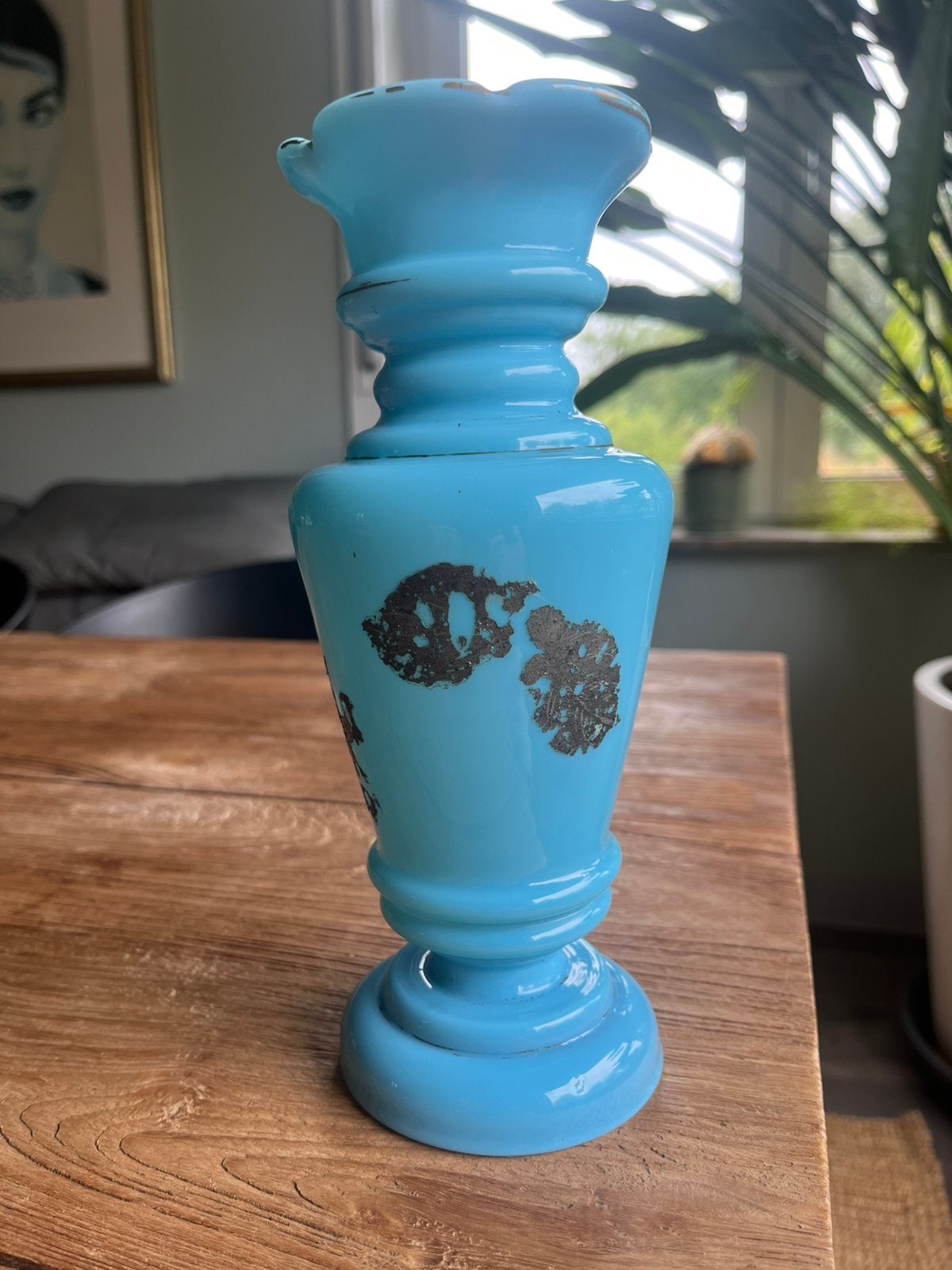Vase en verre opalin, Antiquités & Art, Enlèvement