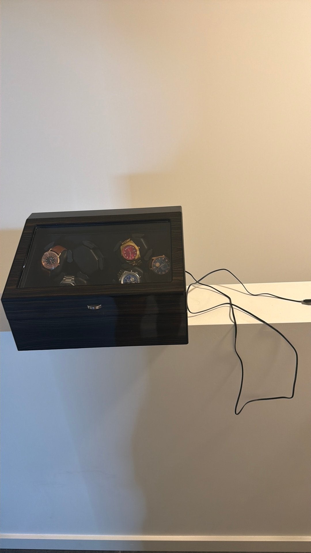 Geautomatiseerde horlogebox + 5 horloges, Ophalen of Verzenden, Zo goed als nieuw