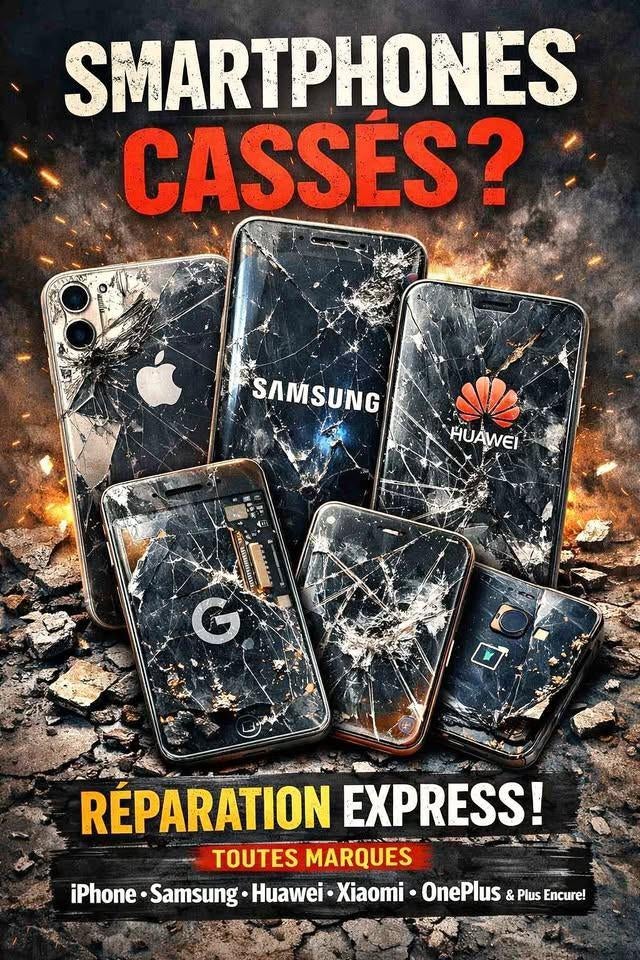 REPARATION IPHONE / XIAOMI / SAMSUNG / REDMI / OPPO / SONY, Enlèvement, Comme neuf, IPhone SE (2022)