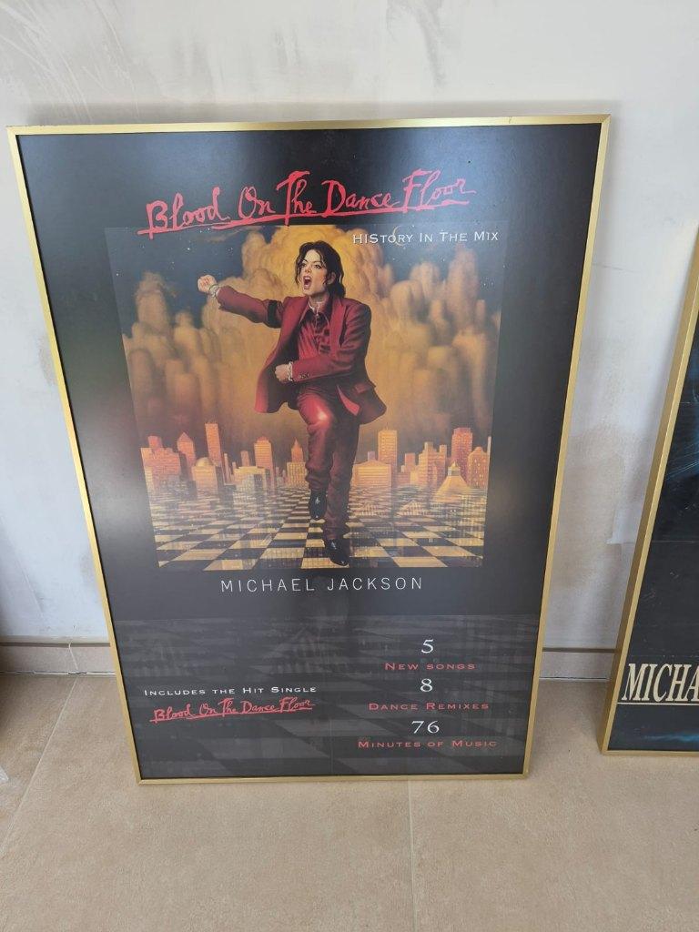 Ingekaderde PROMO poster Michael Jackson BOTDF, Verzamelen, Ophalen