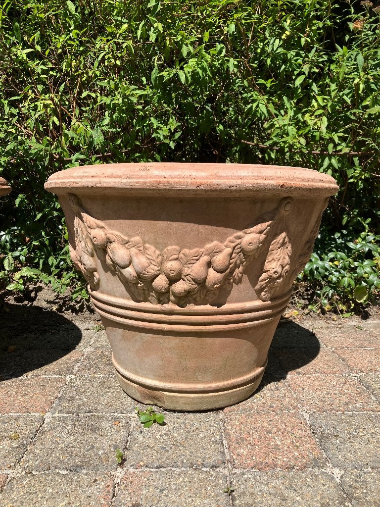 Grote Toscaanse bloempotten, Tuin en Terras, Ophalen, Rond, Terracotta, Binnen