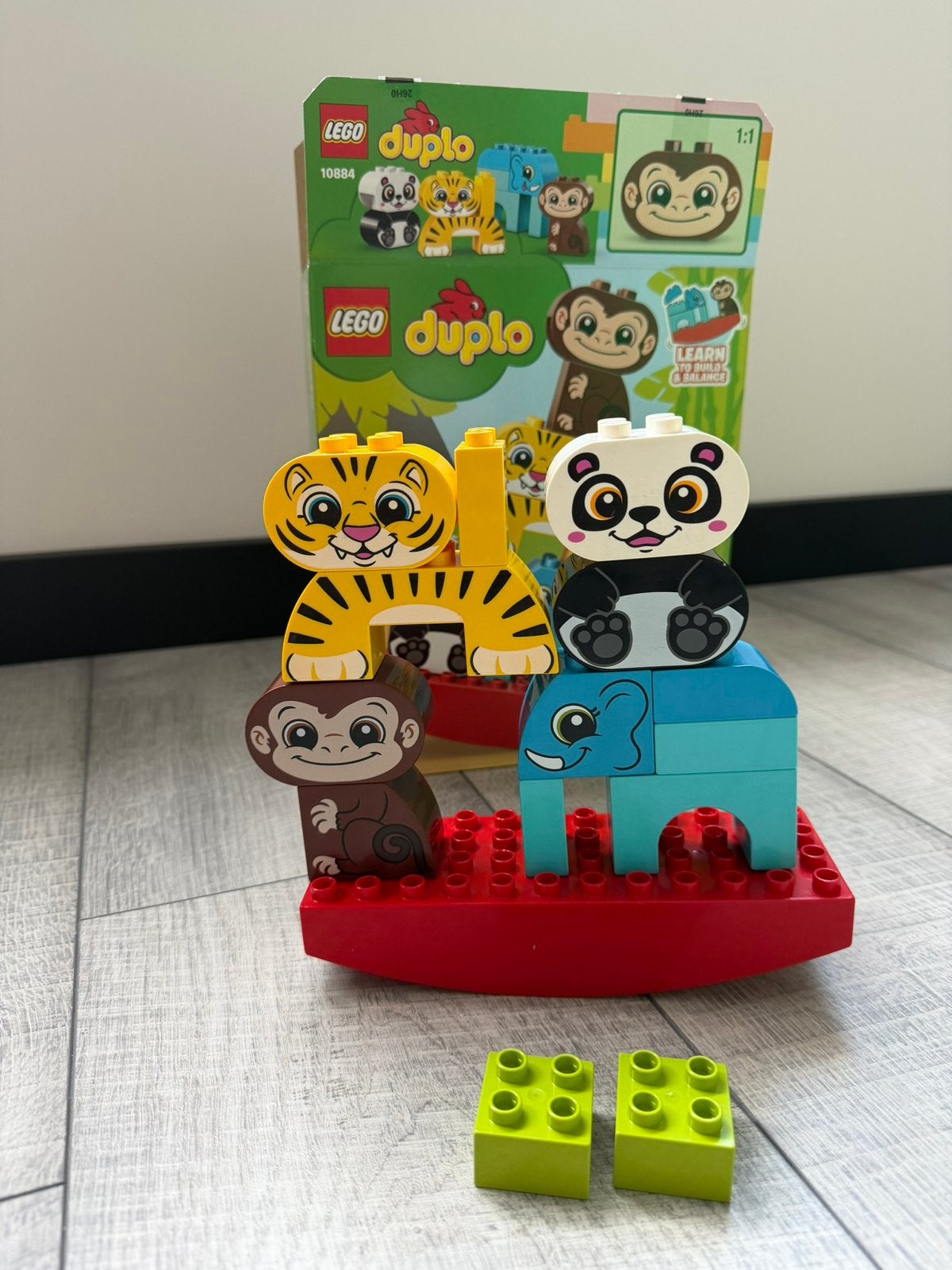 Compleet Duplo 10884 mijn eerste balancerende dieren, Enlèvement, Utilisé, Ensemble complet, Duplo