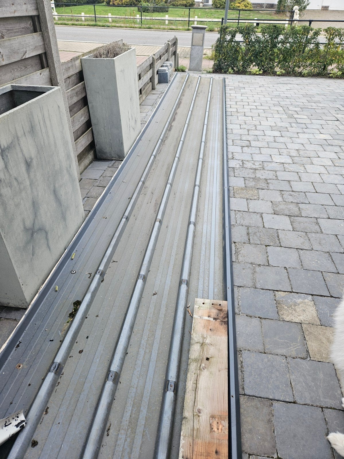 aluminium dakpanelen grijs, Doe-het-zelf en Bouw, Ophalen, Aluminium