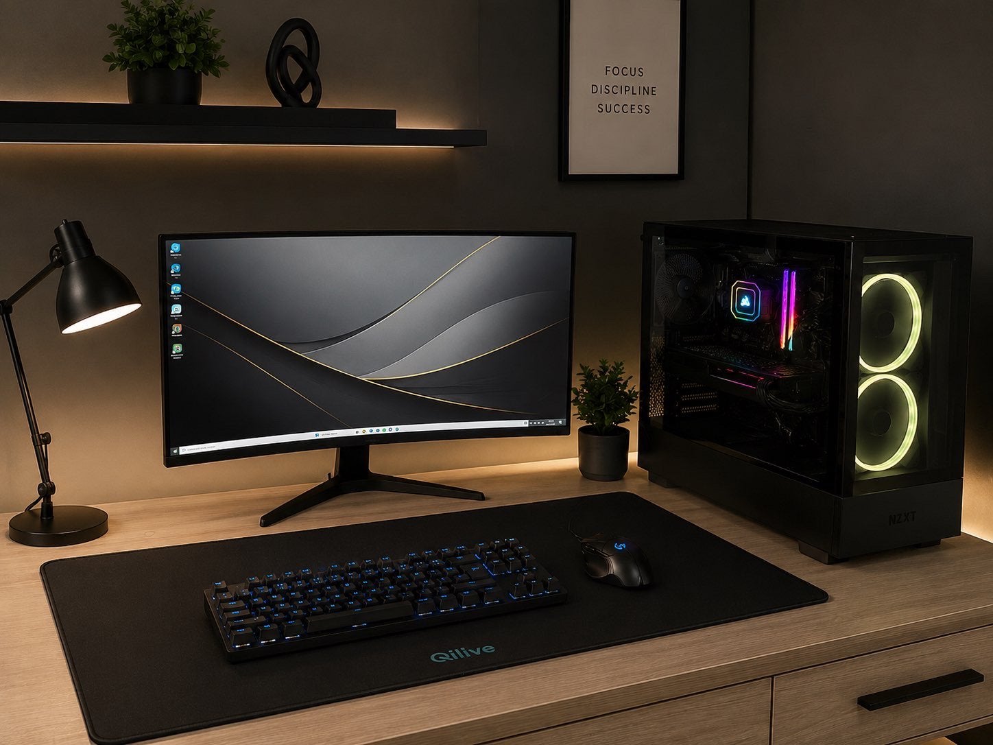Set-up complet, Informatique & Logiciels, Comme neuf, Gaming, SSD, Avec carte vidéo
