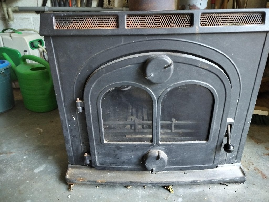Gietijzeren inbouwkachel Morso, Huis en Inrichting, Ophalen, Gebruikt, Houtkachel, Inbouw