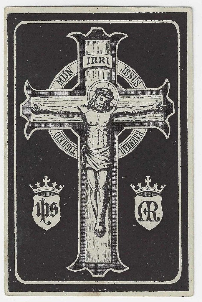 Francis Coudyser, Rousselare 1872 - Rousselare 1892, Enlèvement ou Envoi, Image pieuse