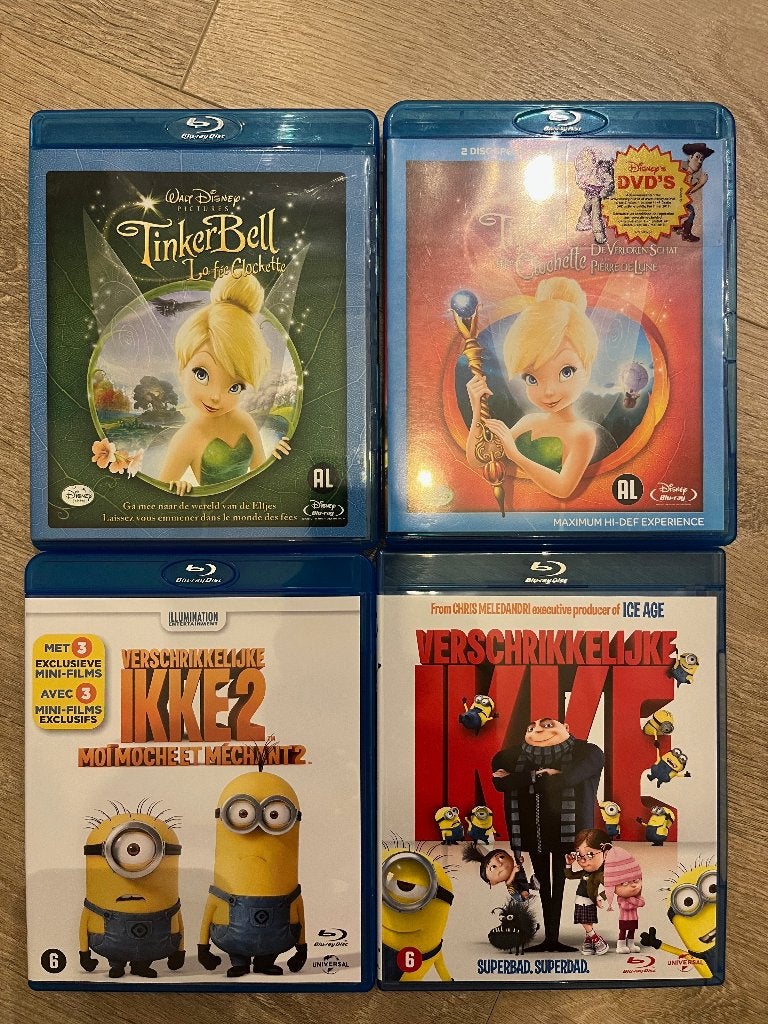 Lot Blu-Ray animatie, Cd's en Dvd's, Blu-ray, Ophalen, Blu-ray