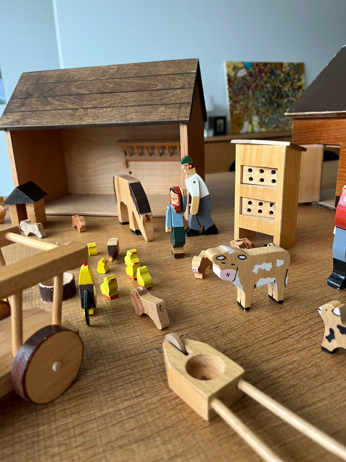 Houten speelgoed boerderij, Ophalen, Gebruikt, Overige typen