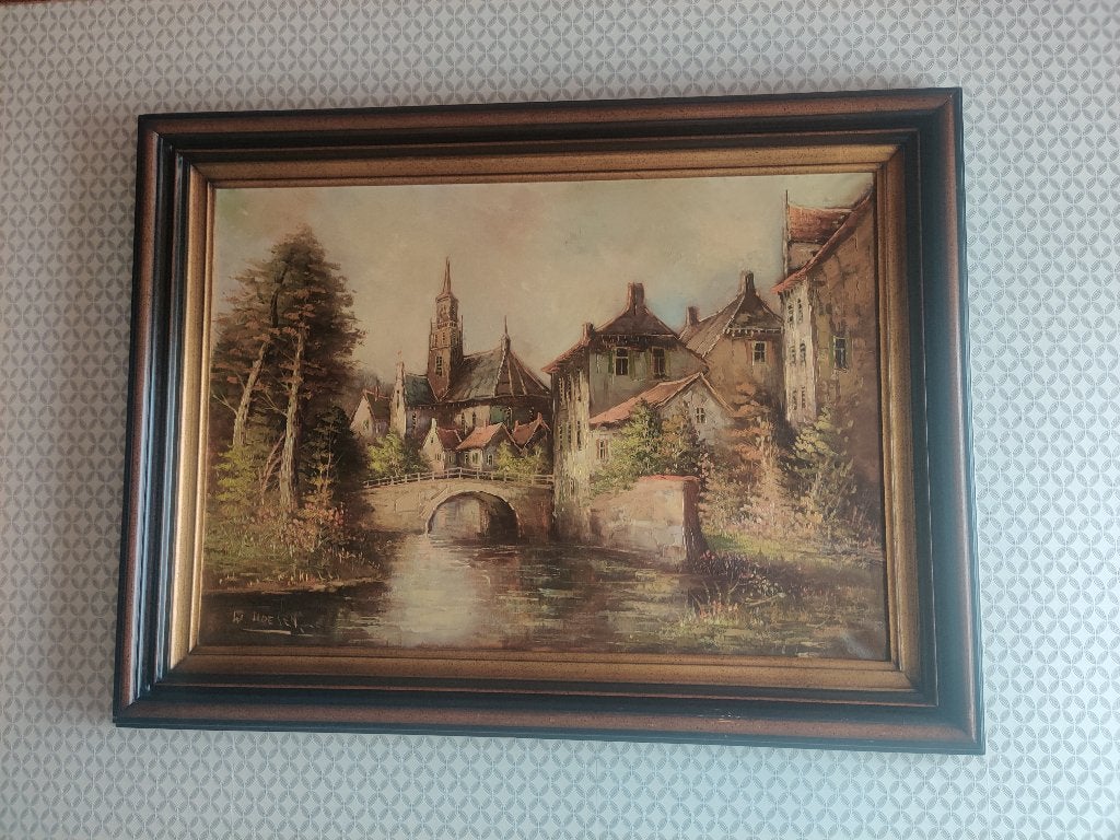 Art, Antiquités & Art, Enlèvement, Signé, Paysage