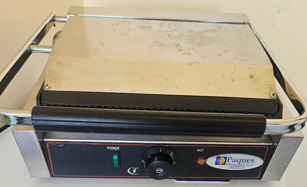 Grill panini profesionel, Electroménager, Plaques de gril, Enlèvement, Utilisé, Gril de table