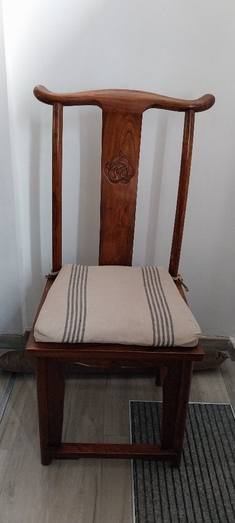 Eetkamer met Aziatische iepen, Huis en Inrichting, Complete eetkamers, Ophalen, Gebruikt, Asiatique, 6 tot 8 stoelen