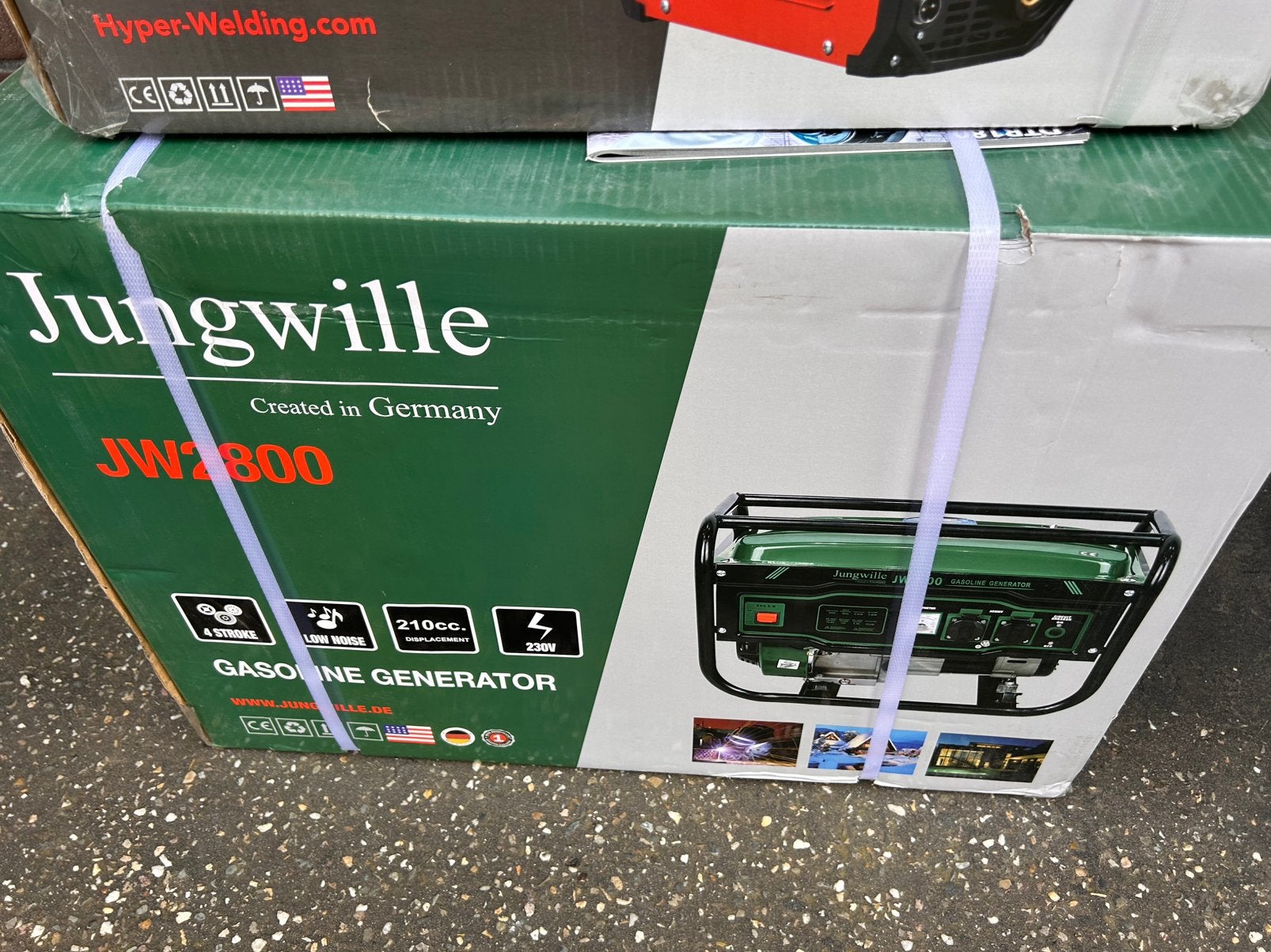 Jungwille JW2800 Benzine Generator 2.0kW, Doe-het-zelf en Bouw, Ophalen, Nieuw, Minder dan 5 kVA, Benzine