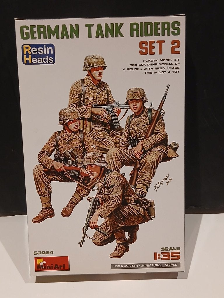 Miniart (53024): Duitse tankrijders set 2 om 1:35, Ophalen of Verzenden, Nieuw, 1:35 tot 1:50, Figuur of Figuren