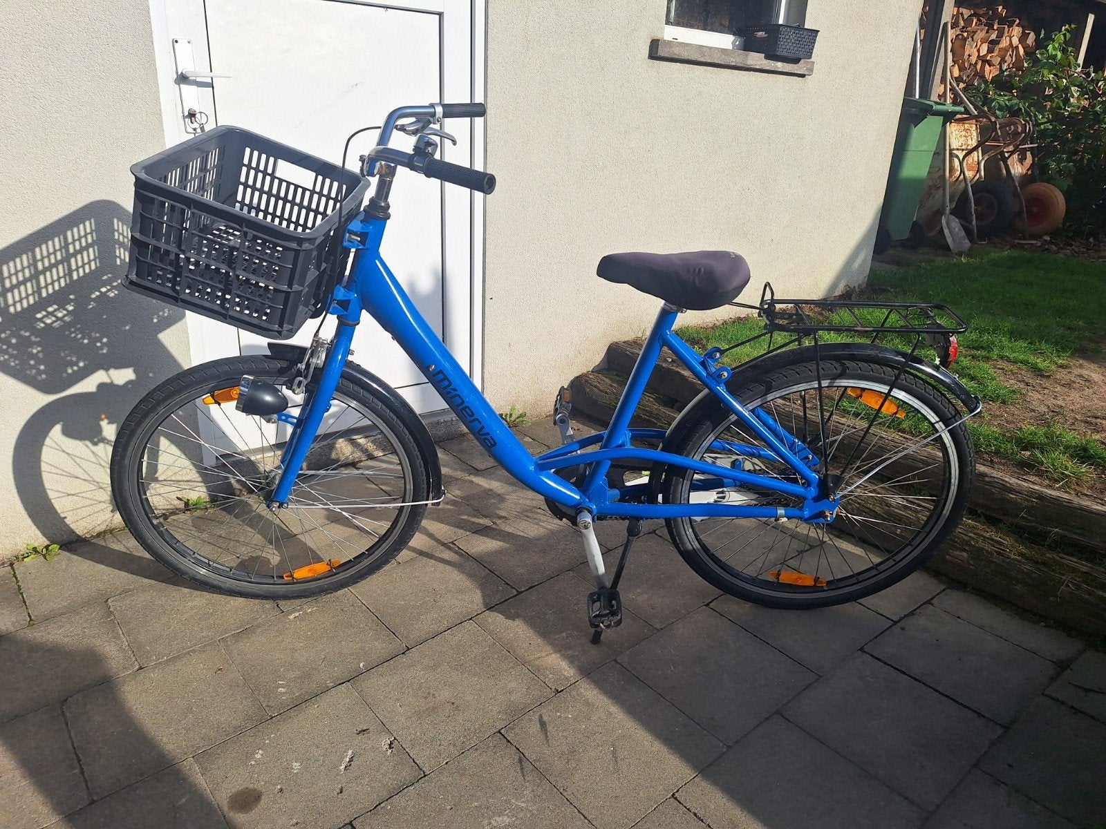 meisjesfiets, Terugtraprem, Gebruikt, Versnellingen, Minerva