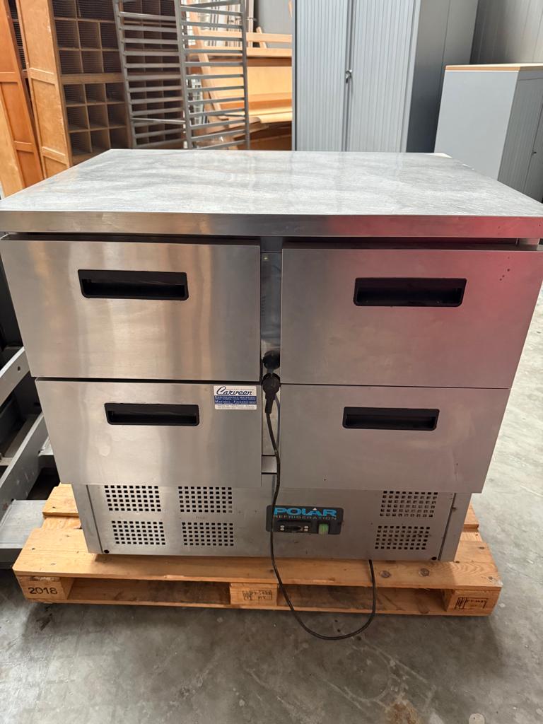 Frigo table tiroirs Pro, Sans bac à congélation, Enlèvement, Utilisé, 100 à 150 litres
