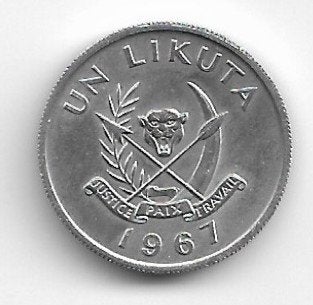 Congo belge : 1 Likuta 1967 AU FDC !, Timbres & Monnaies, Envoi, Monnaie en vrac