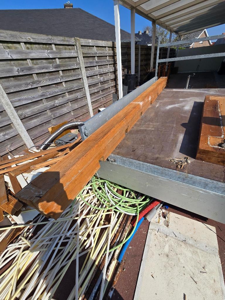 Eiken tweedehands plafond balken te koop, Ophalen, Gebruikt