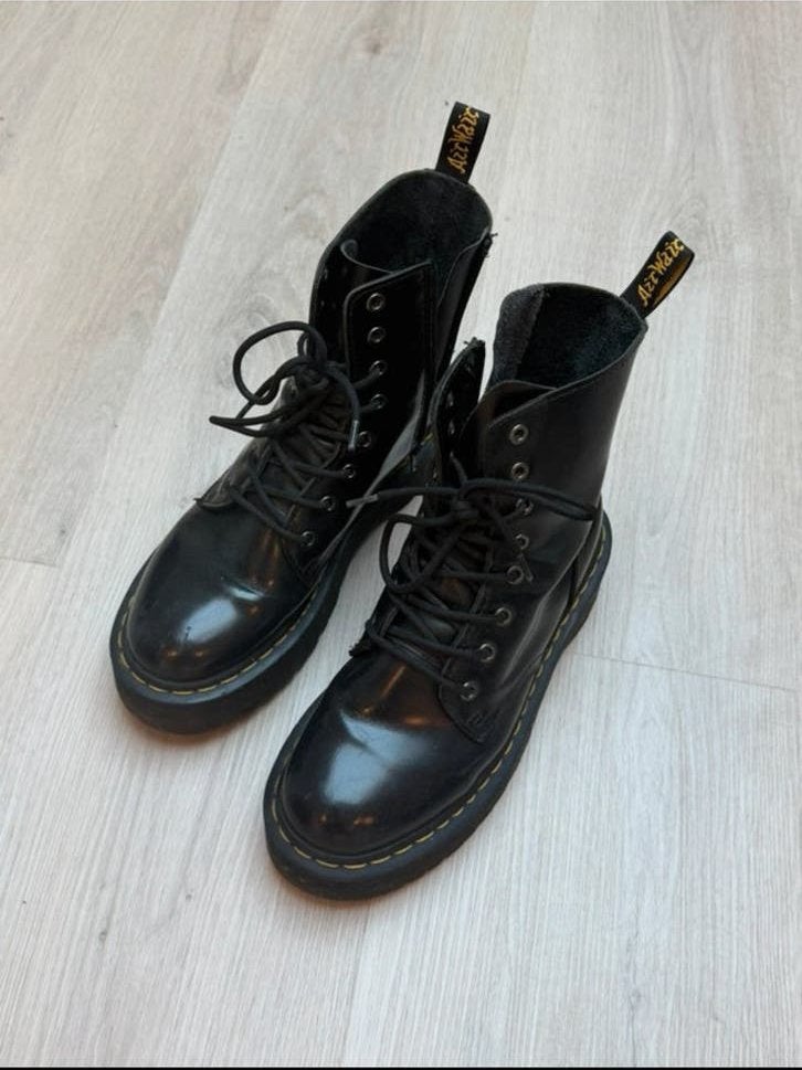 Dr Martens Jadon, Kleding | Dames, Schoenen, Zwart, Lage of Enkellaarzen, Ophalen of Verzenden, Gedragen