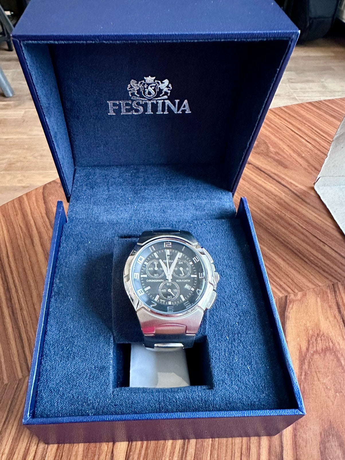 Montre Festina F6698/2  39-42mm, Enlèvement, Comme neuf, Acier, Acier