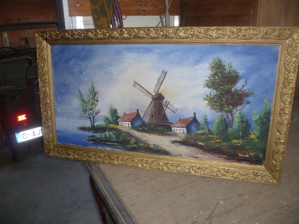 GROOTE SCHILDERIJ OP DOEK, Enlèvement