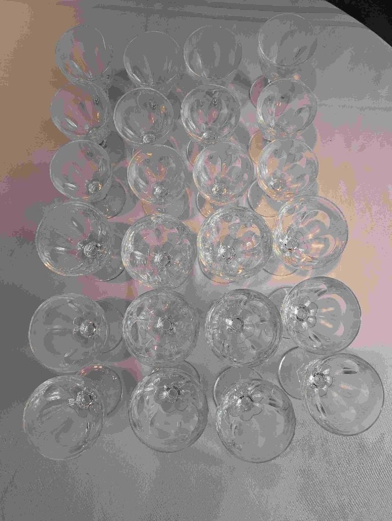 24 coupes en cristal d'Arques coll. Rambouillet, Maison & Meubles, Cuisine | Vaisselle, Comme neuf, Verre ou Verres, Verre, Autres marques