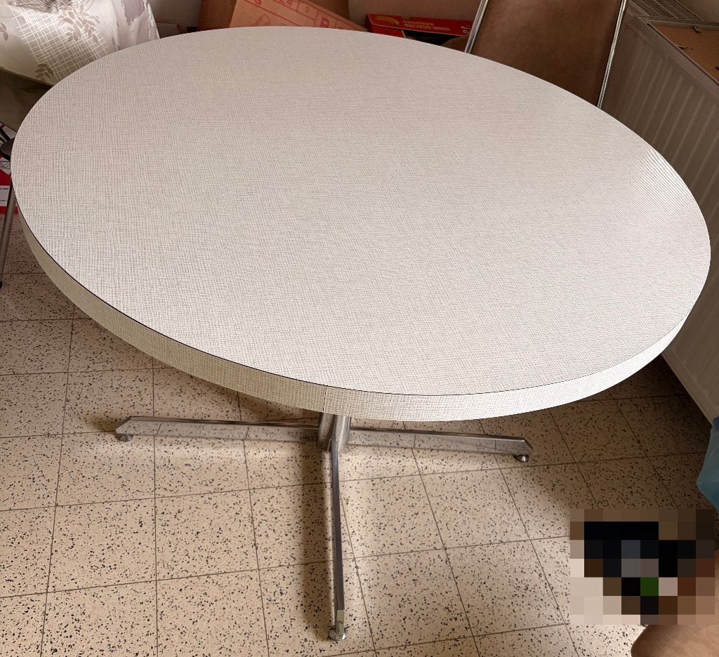 Table ronde cuisine, Quatre personnes, Rond, 50 à 100 cm, Comme neuf