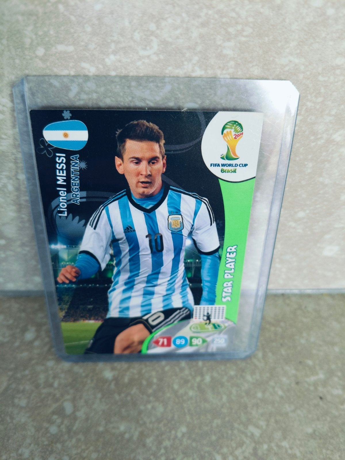 Lionel Messi Argentinië Panini WK 2014, Ophalen of Verzenden